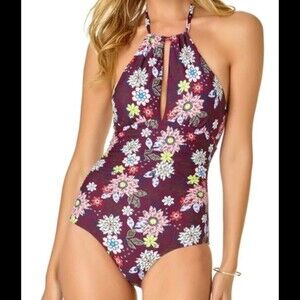 Anne Cole In Full Bloom Shirred Front One Piece Swimsuit 12